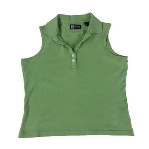 G Gear green sports collared tank